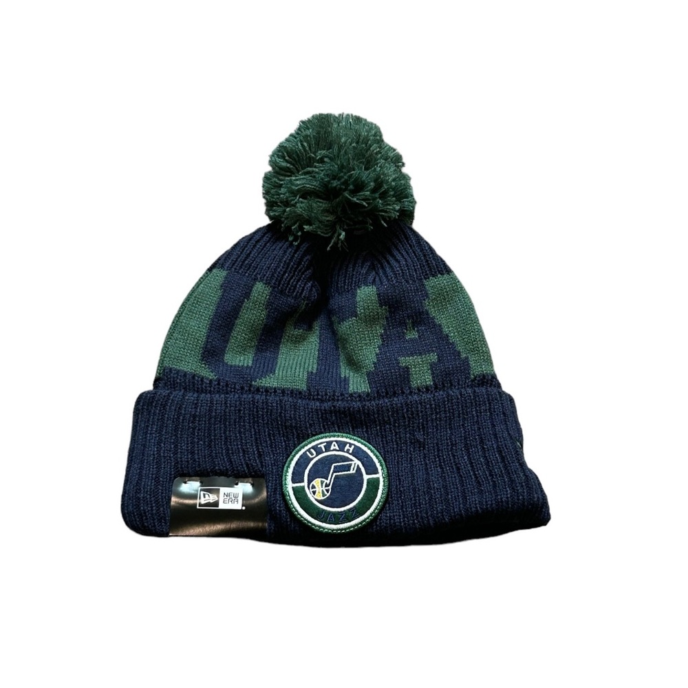 Utah Jazz New‎ Era Pom Cuffed Beanie Hat Cap